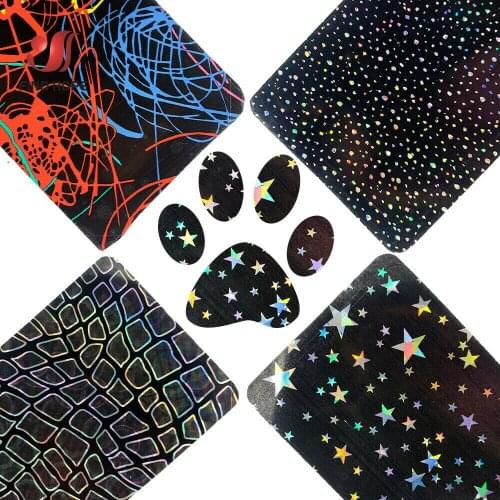4pcs 30*25cm Bundle Star Patteredn Heat Transfer Vinyl Heat Press Clothing Cricut Film HTV Printing for Garment Craft DIY