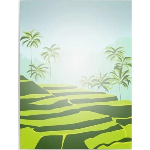 Home Decoration Hd Print Pictures Bali Wall Art Modular Tegalalang Rice Terraces Poster Canvas Painting For Living Room No Frame