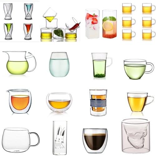 High Borosilicate Glass Double-wall Insulated Coffee Cup 80 ml for Drinking Milk Tea Fruit Juice Coffee Latte Espresso AQ227