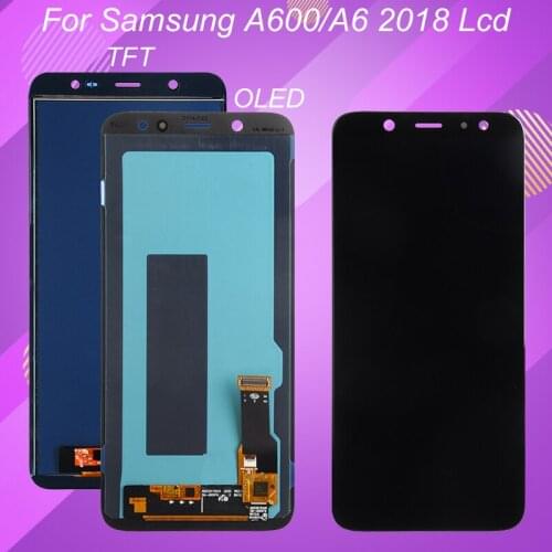 Catteny 1Pcs Super Amoled A6 2018 Display For Samsung Galaxy A600 Lcd With Touch Screen Panel Digitizer Glasss Assembly