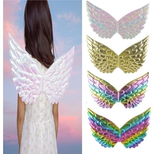1pc Rainbow Unicorn Wing Birthday Party Wings Cosplay Props Baby Shower Decorations Halloween Christmas Costume Accessories