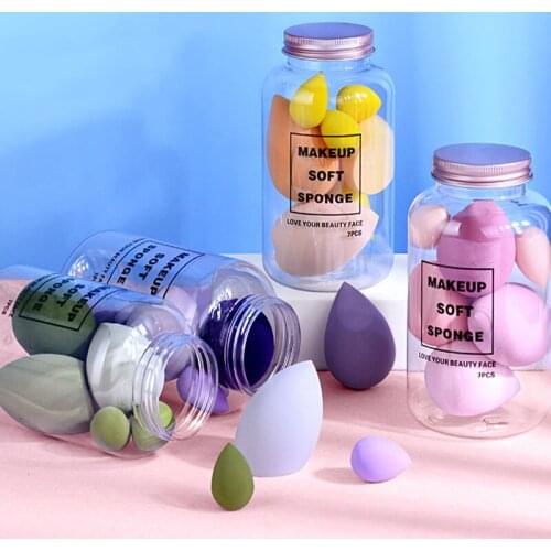 7pcs Fashion Make Up Blender Cosmetic Puff Makeup Sponge Foundation Powder Sponge Makeup Tool Make Up Accessories
