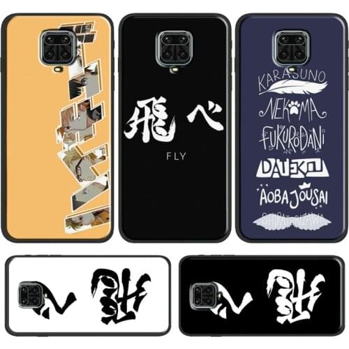 Haikyuu Crow Fly Case For Xiaomi Redmi Note 9 Pro 8 Pro 7 9S 8T Note 10 Pro Coque For Redmi K40 9A 9C 8A 7A