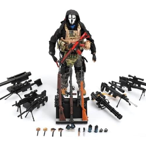 FLAGSET1/6 Block Toys AK47 SVD DSR MSR AWM MG42 MP40 MK18 Weapons for 12inch Action Figure Sence DIY