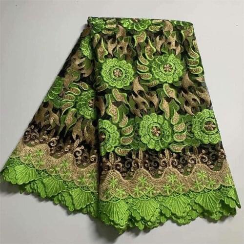 Guipure Lace Fabric French Guipure Lace Fabric 2021 High Quality Embroidery African Cord Lace Fabric For Nigerian Dress df13-37