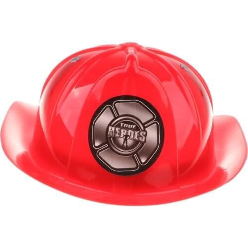 Fireman Costume - Toys Firefighter Helmet Hat Role Pretend Play Cosplay for Kids & Boy Halloween Fancy Dress