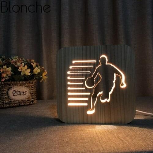 Creative Wood Carving LED Night Light USB Love Star Portable Lights Power Table Lamp for Kids Baby Gift Party Decor Lighting