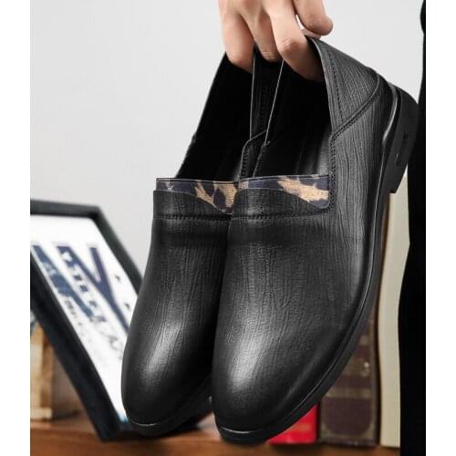 Men genuine leather shoes High Quality Lace-Up Classic fashion Casual Driving Shoes Men Casual Driving Shoes