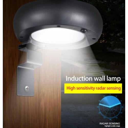 Solar Wall Light Outdoor Waterproof High Power Microwave Sensor Wall Light Solar Garden Light Spotlights Garden Lighting