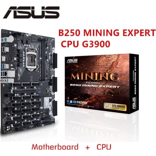 NEW For Asus B250 MINING EXPERT Original Desktop Intel 1151 B250 B250M DDR4 Motherboard LGA 1151 i7/i5/i3 USB3.0 SATA3