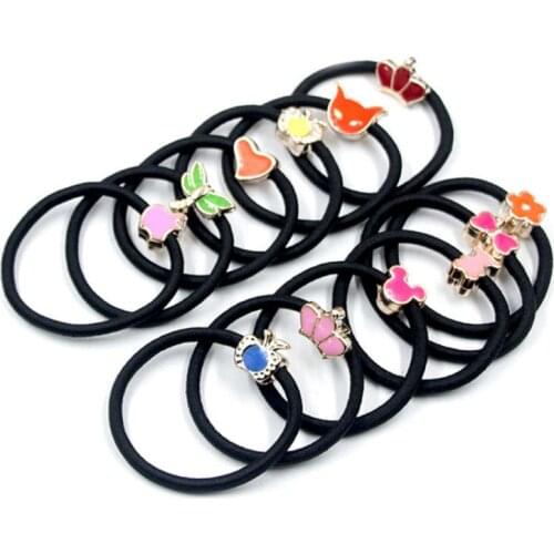 20/10/5pcs Retro Metal Rubber Hair ring Metal Charm Hair Elastics Hair Ties Ponytail Holders Hair Bands Bulk Hair Rope Headwear