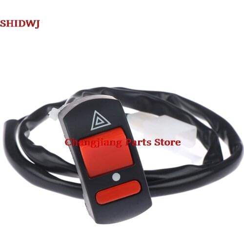 Motorcycle Handlebar Flameout Switch 1pc Universal ON OFF Button for Moto Motor ATV Bike DC12V/10A Black