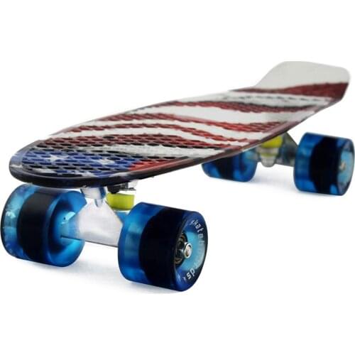 22 inch Skateboard Cruiser Board Penny Board 22" X 6" Retro Longboard Skate Graphic Complete Boy Girl
