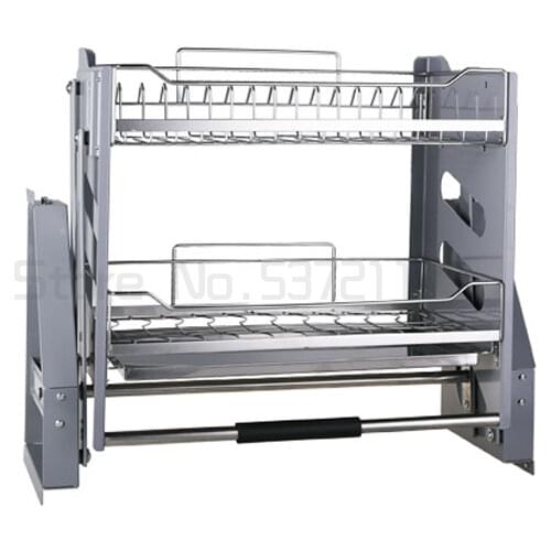 Cupboard Drainer Mutfak Dish Rack Cestas Para Organizar Stainless Steel Hanging Organizer Cocina Kitchen Cabinet Storage Basket