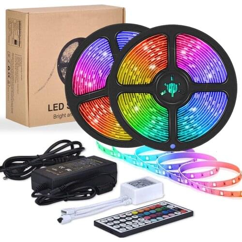 LED Strip Lights, 32.8FT/10M RGB LED Lights with Remote Control, 20 Colors and DIY Mode Color Changing LED Lights