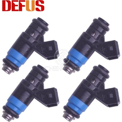 DEFUS 4X H132254 550cc Flow Matched Fuel Injector For Renault Clio Megane Scenic Modus 1.4L 16V Petrol Nozzle 8200139674 4Holes