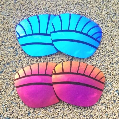 Ice Blue Mirrored & Midnight Sun Mirrored Polarized Replacement Lenses for Garage Rock Frame 100% UVA & UVB