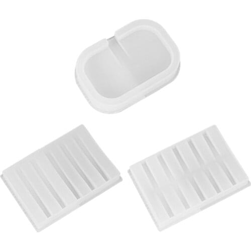 Handmade Soap Box Epoxy Resin Mold Soap Dish Tray Holder Casting Silicone Mould DIY Crafts Home Decorations Making Tools