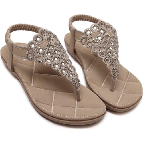 ZZPOHE 2017 Summer New Bohemia Women Sandals Slip-on Flats Woman Beach Shoes Casual ladies Comfortable sandals Plus Size 35-41