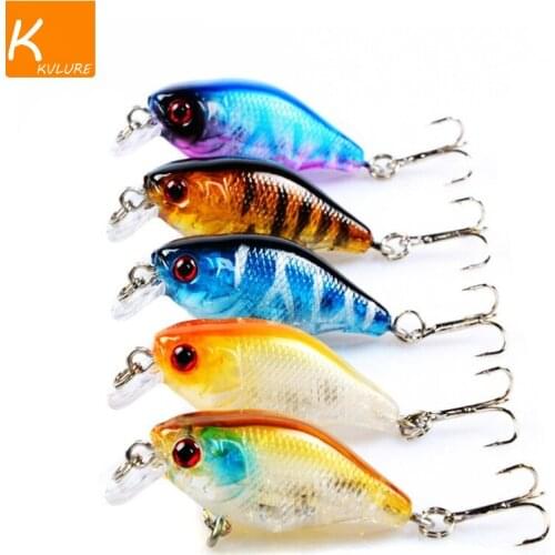 1Pcs Mini Crank Fishing Lures 45mm 4.2g Floating Artificial Hard Bait Japan Bass Pike Fishing Tackle Wobblers Pesca Crankbait