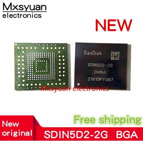 2PCS~20PCS NEW Original SDIN5D2-2G BGA-153 SDIN5D2-2 BGA153 SDIN5D2 S5D2-2G Memory chip In Stock