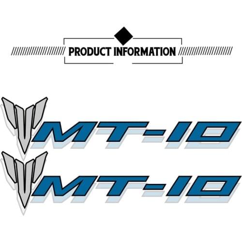 2 X motorcycle body wheel helmet decoration universal logo sticker decal for Yamaha MT-10 mt10 mt 10