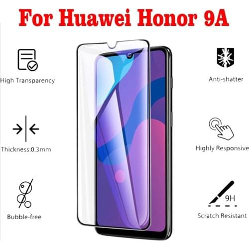 2PCS 3D Full Glue Tempered Glass For Huawei Honor 9A Full Screen Cover Screen Protector Film For Huawei Honor 9A