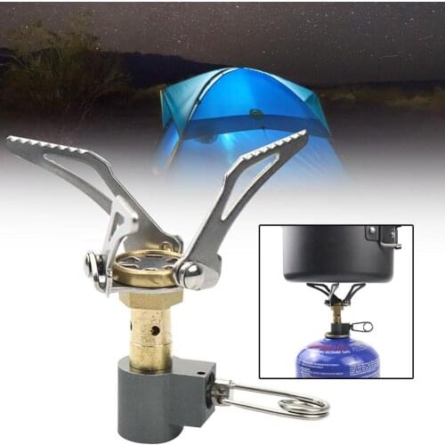 3000W Mini Portable Folding Outdoor Camping Gas Stove Furnace Picnic Cooker Burner Stainless Steel hiking climbing BBQ Accessory