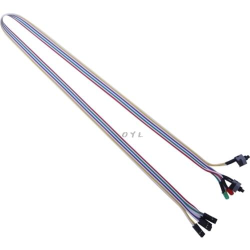 65cm Desktop Computer PC Case ATX Power On Reset Switch Cable With HDD LED Light