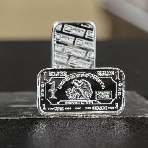 10 pcs/lot 1 gram pure silver Eagle bar A030T