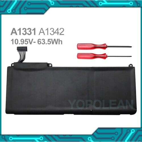 Laptop Battery For MacBook 13.3" A1331 A1342 2009-2010 MC207LL/A MC516LL/A 10.95V-63.5Wh
