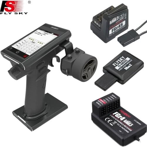 Flysky FS NB4 2.4G 4CH Noble Radio Transmitter With FGR4&FGR4S V2 Receiver HVGA 3.5 Inch TFT Color For 1/10 Boat Tanks Car Toys