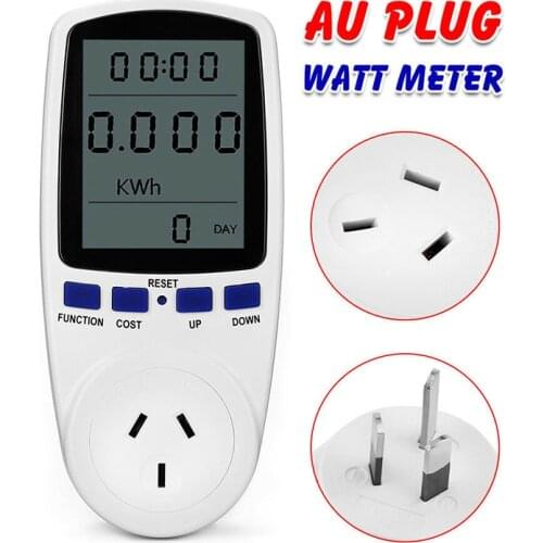 Socket Energy Meter For Power Energy Volts Amps Hertz Parameters Measurement AU Plug Power Consumption Meter