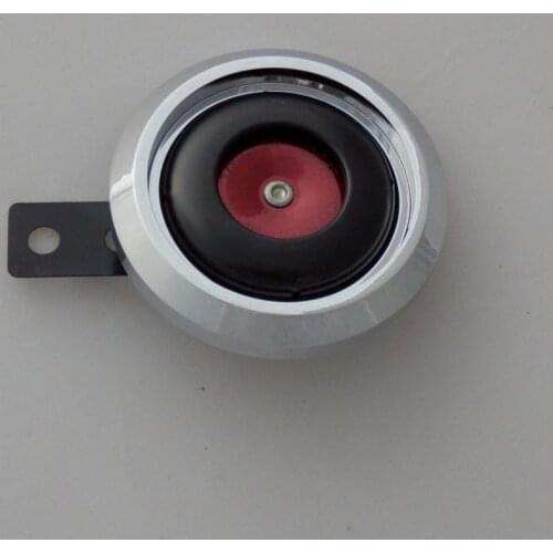 Good quality 2016 Free shipping HaoGuang motorcycle horn 85MM BLACK and red Crolled iron and ABS horn ring 12V 1.5A