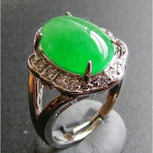 Emerald green emerald green ring, gold ring, gold plated jade free shipping