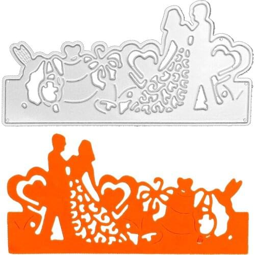 Julyarts Wedding Metal Dies for Card Making New for 2021 Carbon Steel Material Craft Creative Paper Card Stencil
