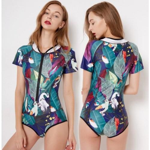 Swimming Swimwear Women Bodysuit Kitesurfing Womens Bikini Surfing Short Long Sleeve Female Mr For Print Spandex Rash Guard