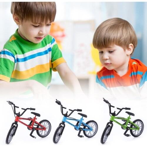 Mini Finger Mountain Bikes Diecast Nickel Alloy Stents Finger Simulation Bicycle Children Novelty Gag Toys Model Home Collection