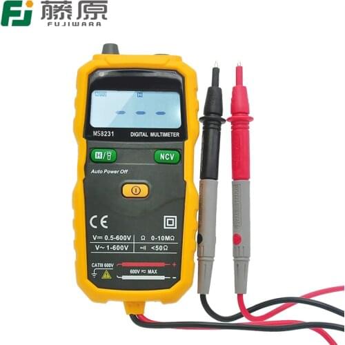 FUJIWARA Digital Display Multimeter Pocket Full Automatic Range High-precision Household Universal Meter Electrician Pen