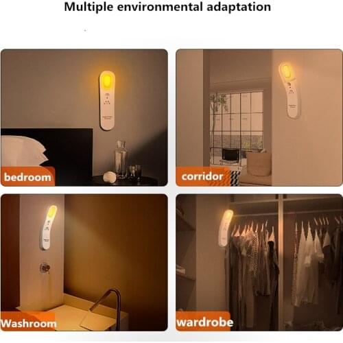 New Smart Furniture USB Human Body Induction Night Light Strange Light Control Cabinet Lamp Creative Gift Bedside Light