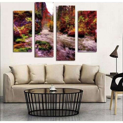New Arrival Wall Art Canvas Painting For Living Room Forest Jet Poster Print Picture Home Decor Wall Hanging Paintings