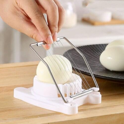 Stainless Steel Egg Cutter SEgg Slicer Sectioner Cutter Mold Flower-Shape Luncheon Meat Cutter Kitchen Gadgets