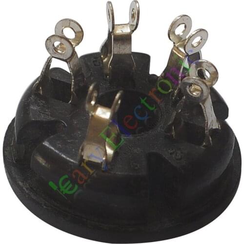 Wholesale and retail 50pc 5Pin Bakelite Vacuum Tube Sockets Value for FD422 807 audio amps radio DIY free shipping