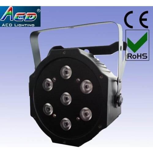 Wholesale 10* Lot 7*10w 4in1 rgba black color housing led stage effect flat par can light