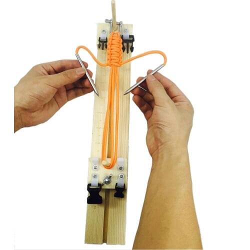 Paracord 2mm 3mm 4mm 550 Rope DIY Bracelet Winder Outdoor Military Bracelet Weaving Tools Wooden Frame Braider Paracord Jigs