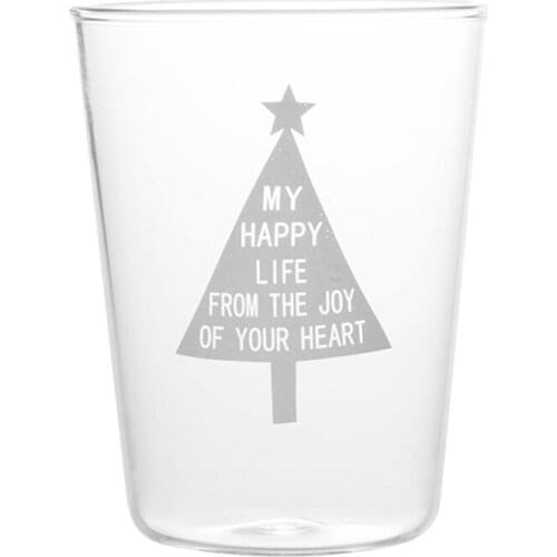 1pc Transparent Glass Cup Office Mugs Coffee Breakfast Juice Beverage Milk Water Cup Lemonade Cup High Temperature Resistant