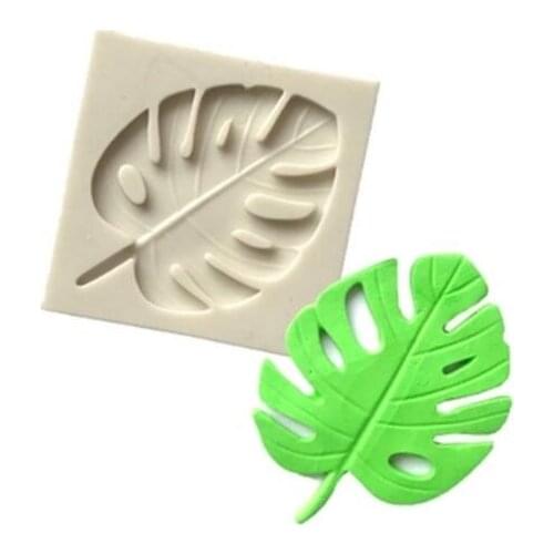 Monstera Leaf Silicone Mold Sugarcraft Molds Cake Decorating Tools resin clay Mould Fondant Chocolate moulds