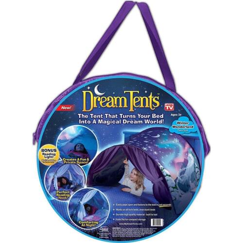 New Up Bed Tent Kids Dream Bed Tents Included Children Boys Girls Night Sleep Foldable Tent Playhouse Games Toys Children Gifts