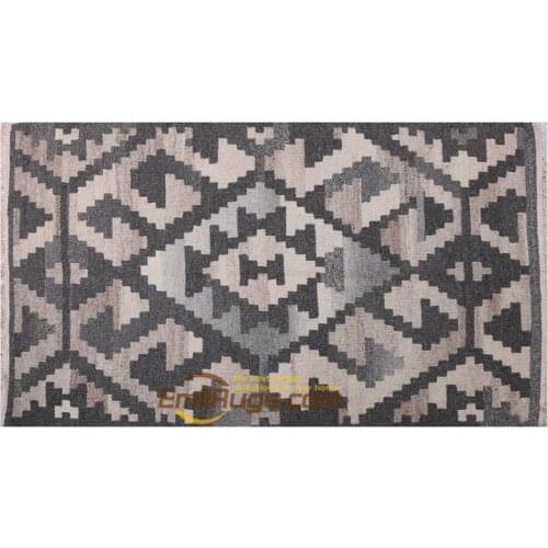 Kilim Woven Circular Carpet Household Decorates Carpet Bedroom Geometric Carpet Bedroom Natural Sheep Wool