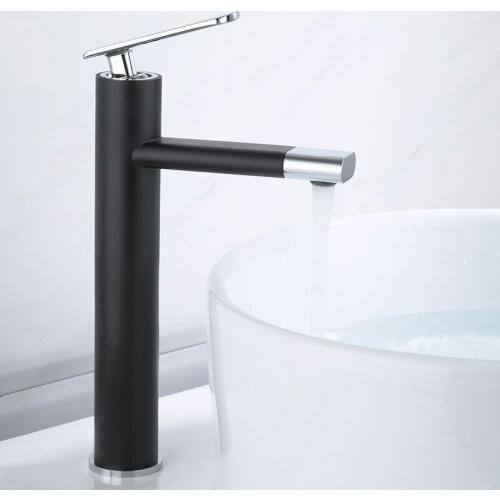 Basin Faucet Single Handle Bathroom Mixer Tap Hot Cold Sink Faucet Rotation Aerator basin faucet brass black chrome white